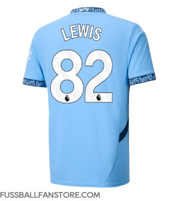 Manchester City Rico Lewis #82 Replik Heimtrikot 2024-25 Kurzarm